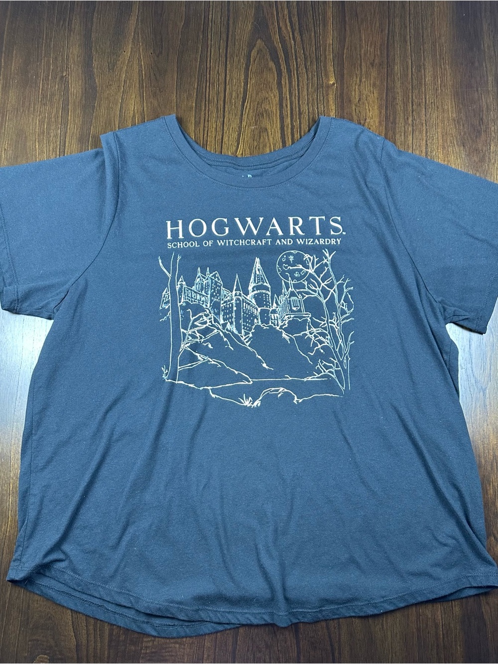 Women's Black Harry Potter Hogwarts T-Shirt Size 1X